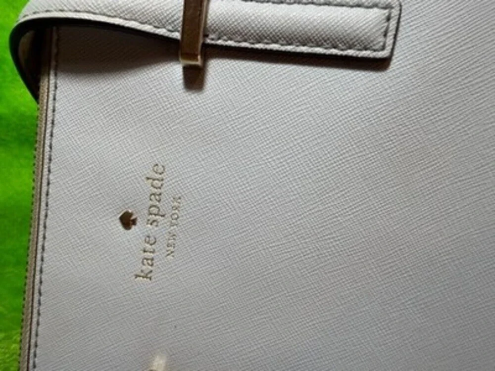 Kate Spade Blue Leather Handbag with Adjustable Strap